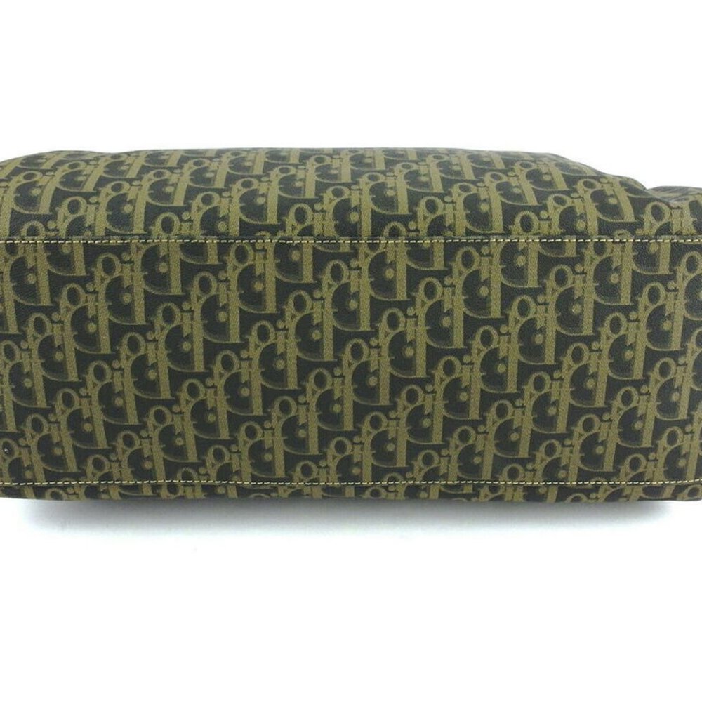 DIOR Boston bag Trotter beige PVC ~ leather Authentic used - Picture 5 of 7